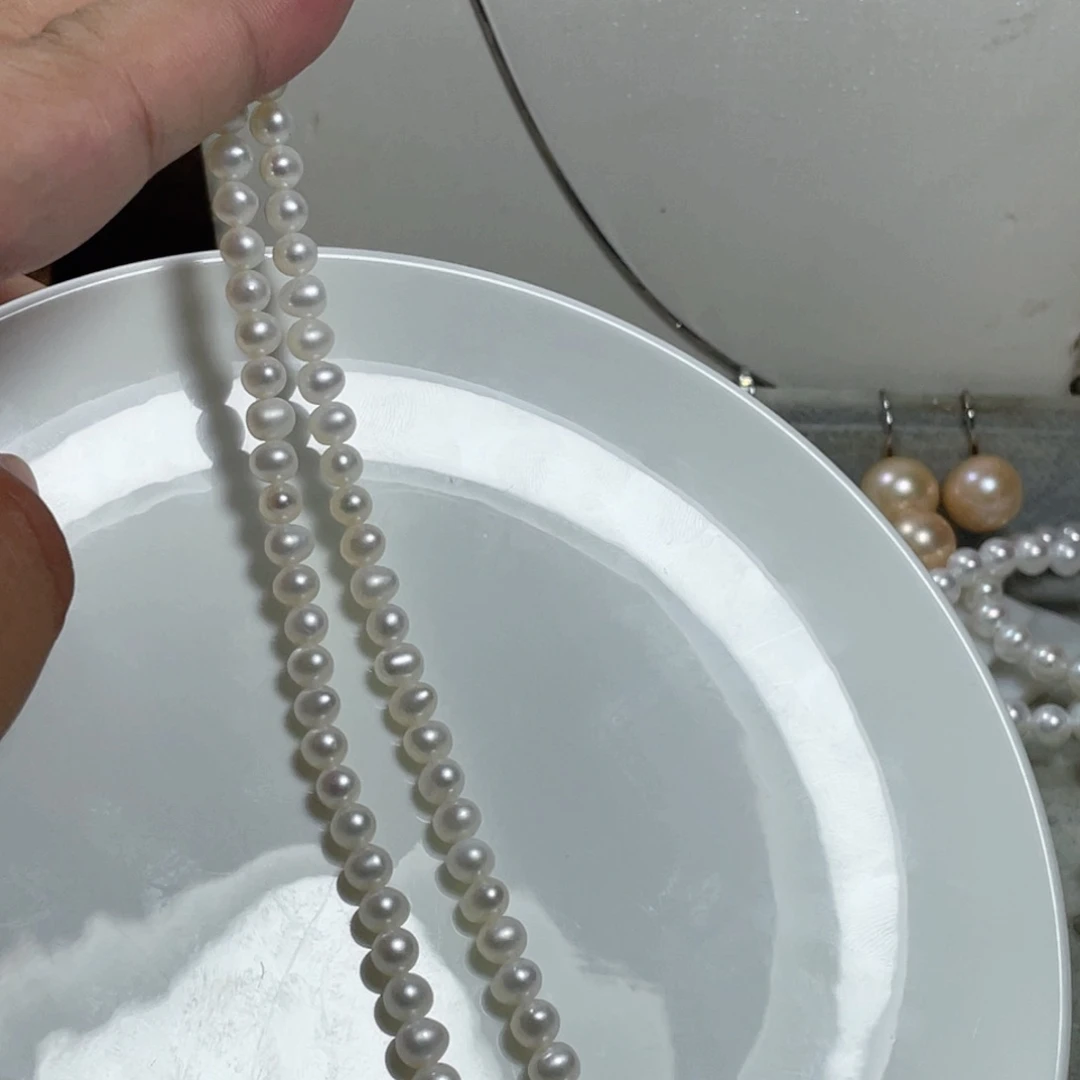 颈饰14K金镶嵌淡水珍珠
