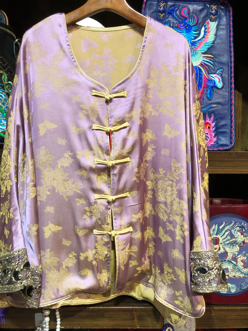 赵掌柜——真丝缎上衣Y-9361