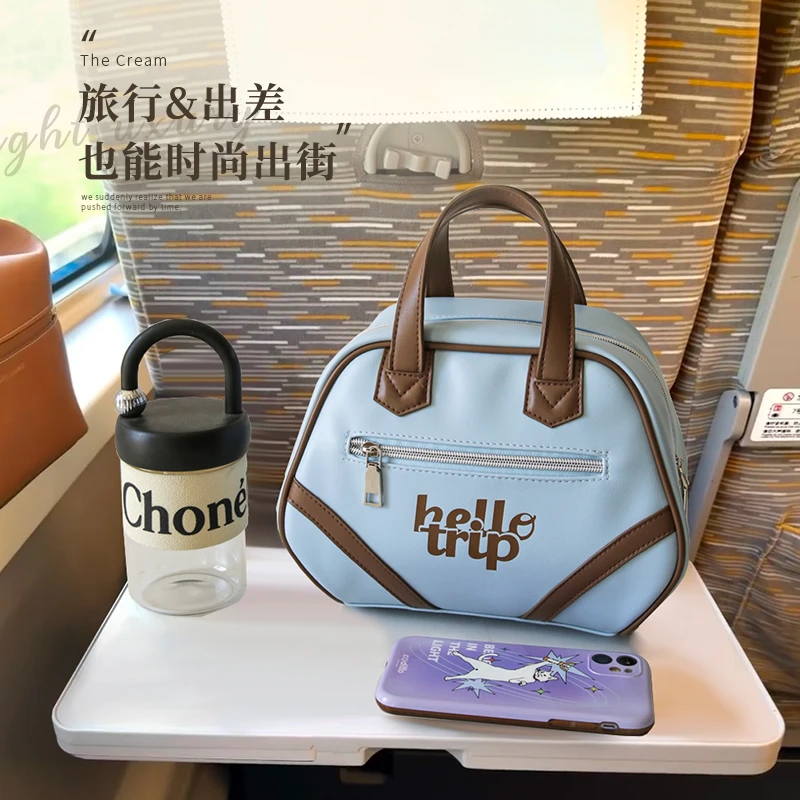 化妆包立式女款爆款2025新款简约大容量随身化妆品收纳包游泳包