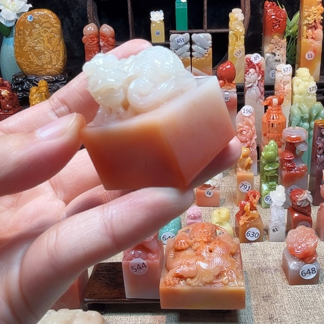 寿山石印石华*寿山石印章包邮包刻