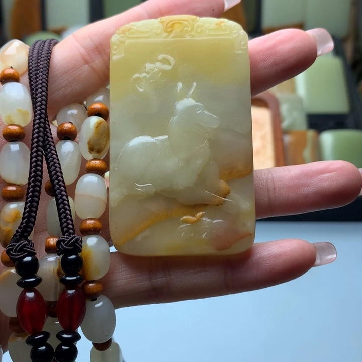 昆仑山脉料子挂件