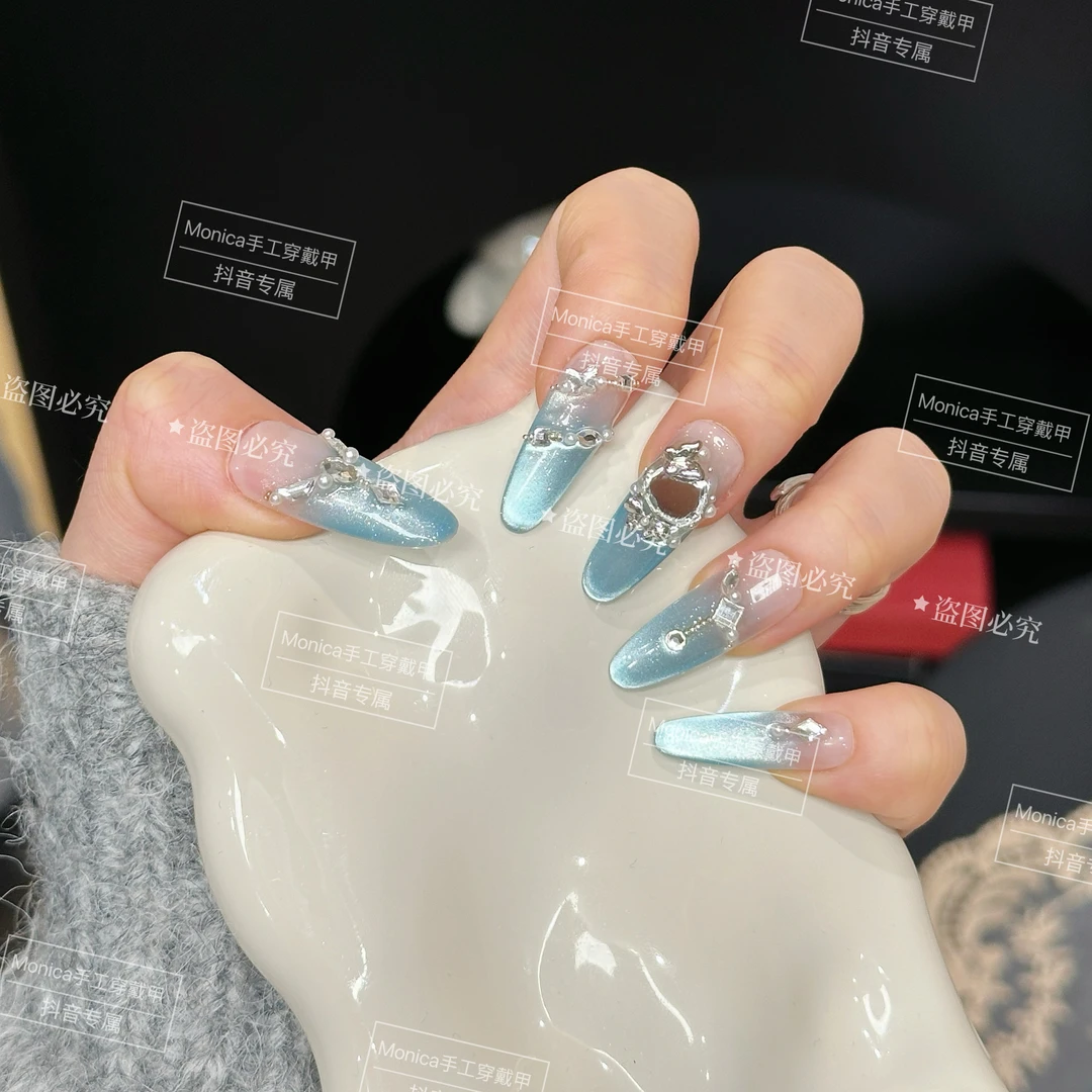 【魔镜】原创新品高端定制手工显白气质百搭穿戴甲