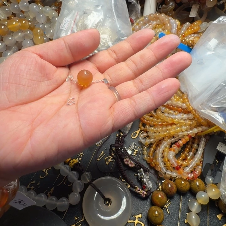 玛瑙/玉髓颈饰合金0015