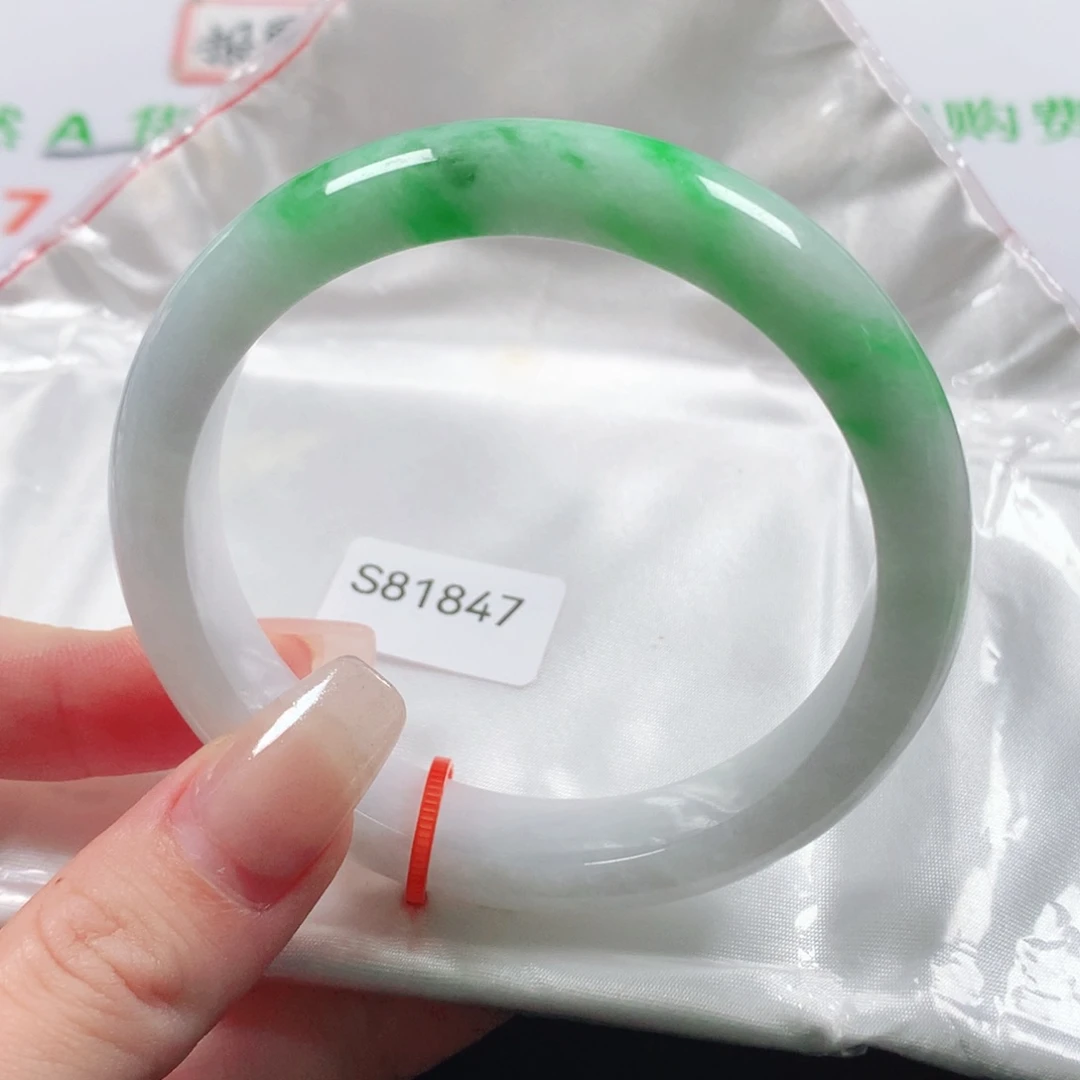 未镶嵌手镯翡翠天然翡翠手镯s81847