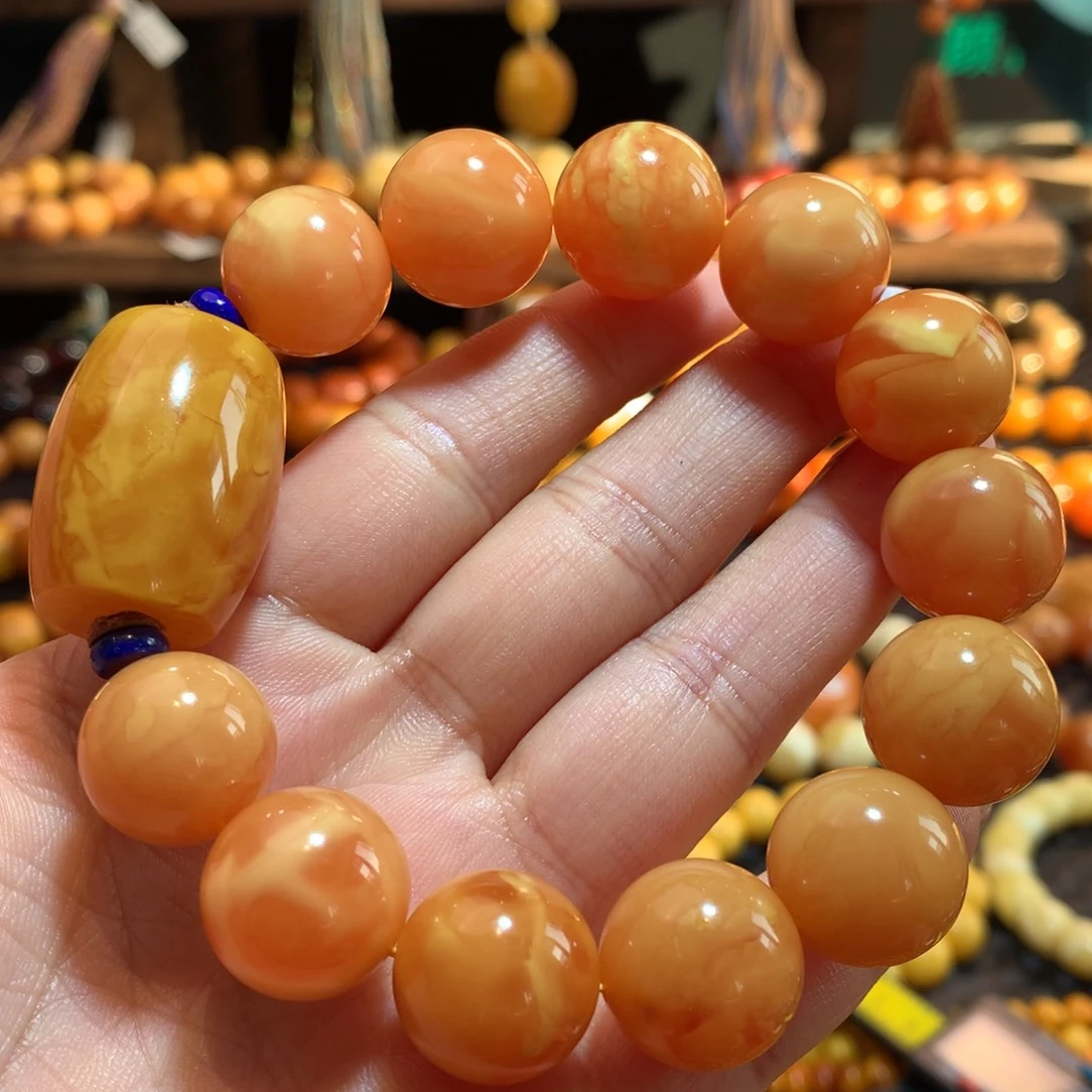 蜜蜡未镶嵌手串蜜蜡手串