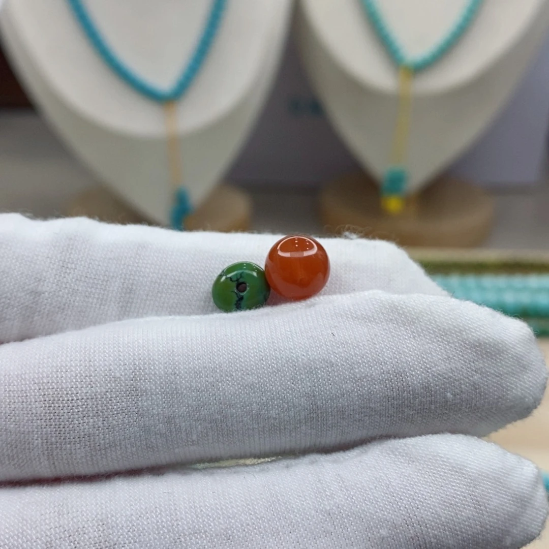 南红玛瑙未镶嵌珠宝奇石7mm