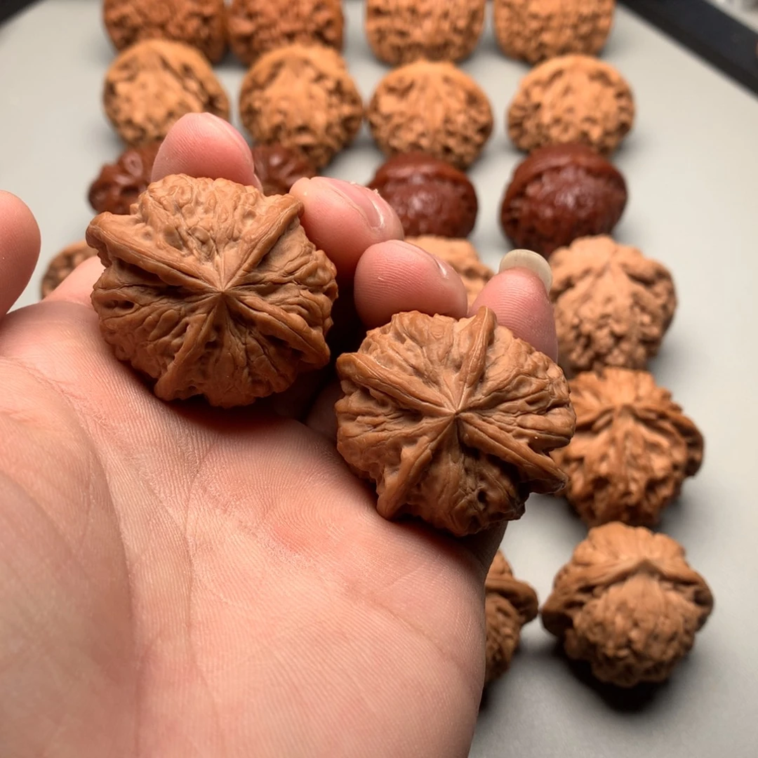 吊坠文玩核桃39玉玺四棱