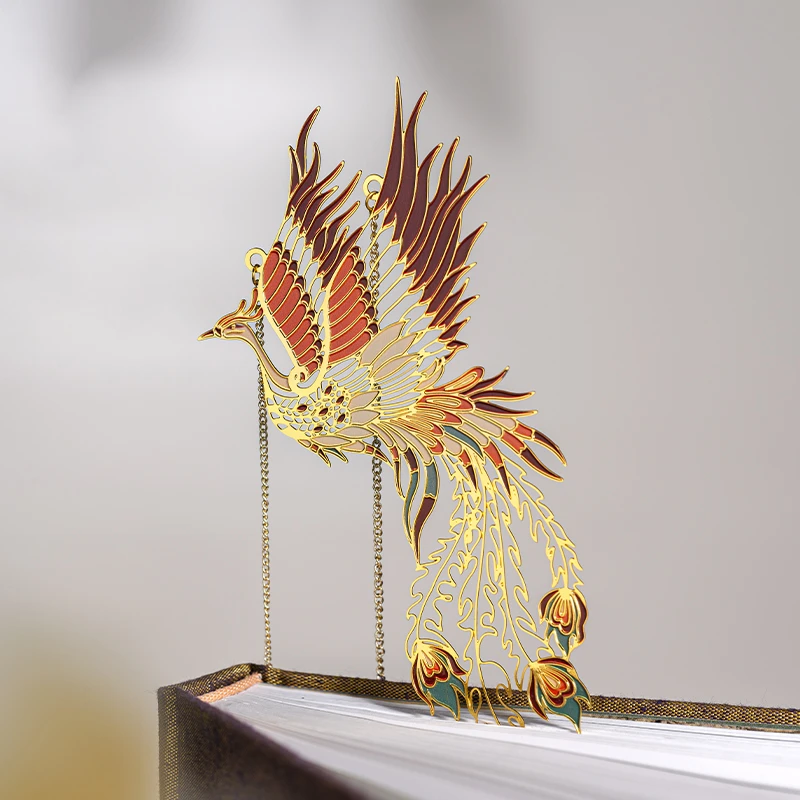 【文创书签】善琏湖笔 凤之灵 金属书签古典中国风精致古风文创礼物