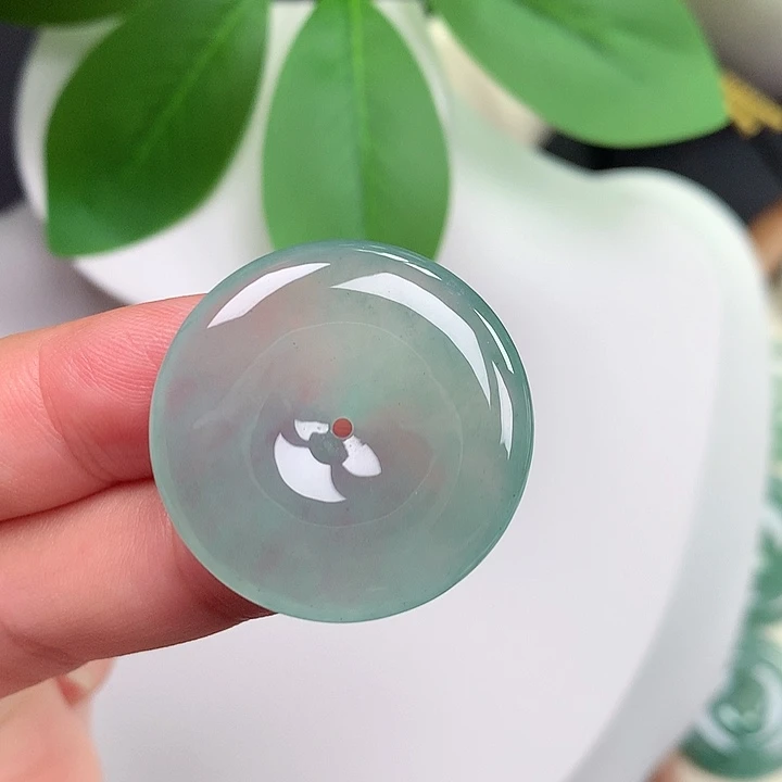 颈饰未镶嵌翡翠平安扣 28x4.9mm