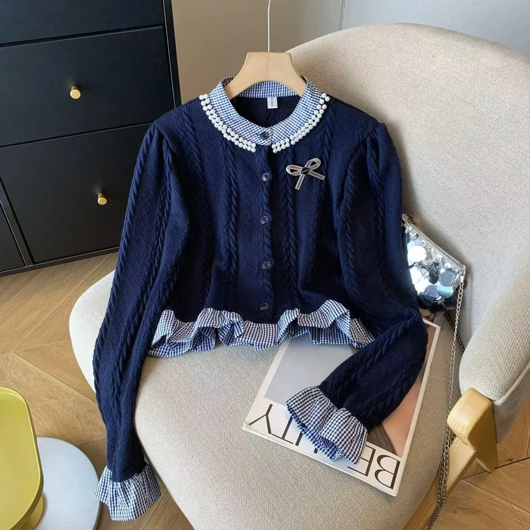 秋冬针织开衫百搭软糯高级减龄内穿外搭女3049