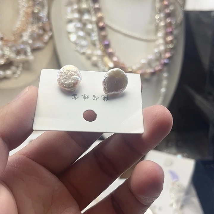 淡水珍珠耳饰未镶嵌【纯恬】