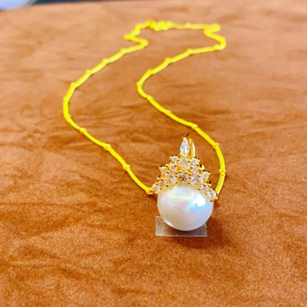 铜合金项链 白月光项链