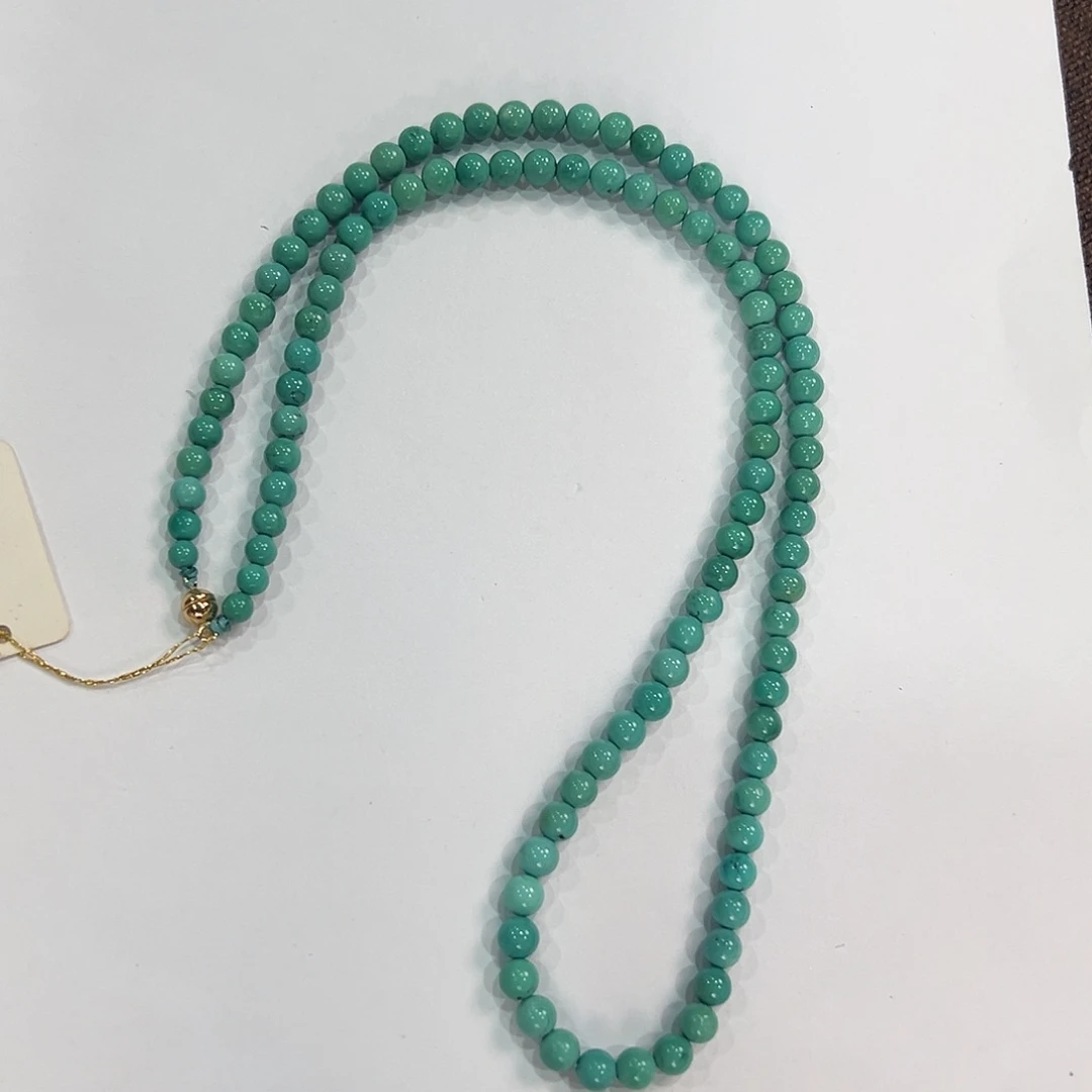 绿松石合金颈饰绿松磁吸扣小米链，多样性发货