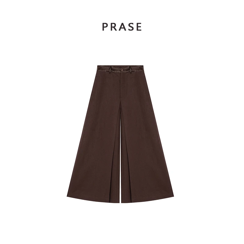 PRASE·噜【温尼斯美术馆】微胖轻奢设计款春天丝裙裤PR503C53