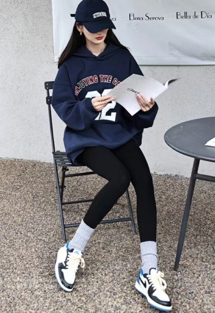 【特价不支持退换】【加绒500克】潮流百搭休闲弹力紧身裤打底裤女装