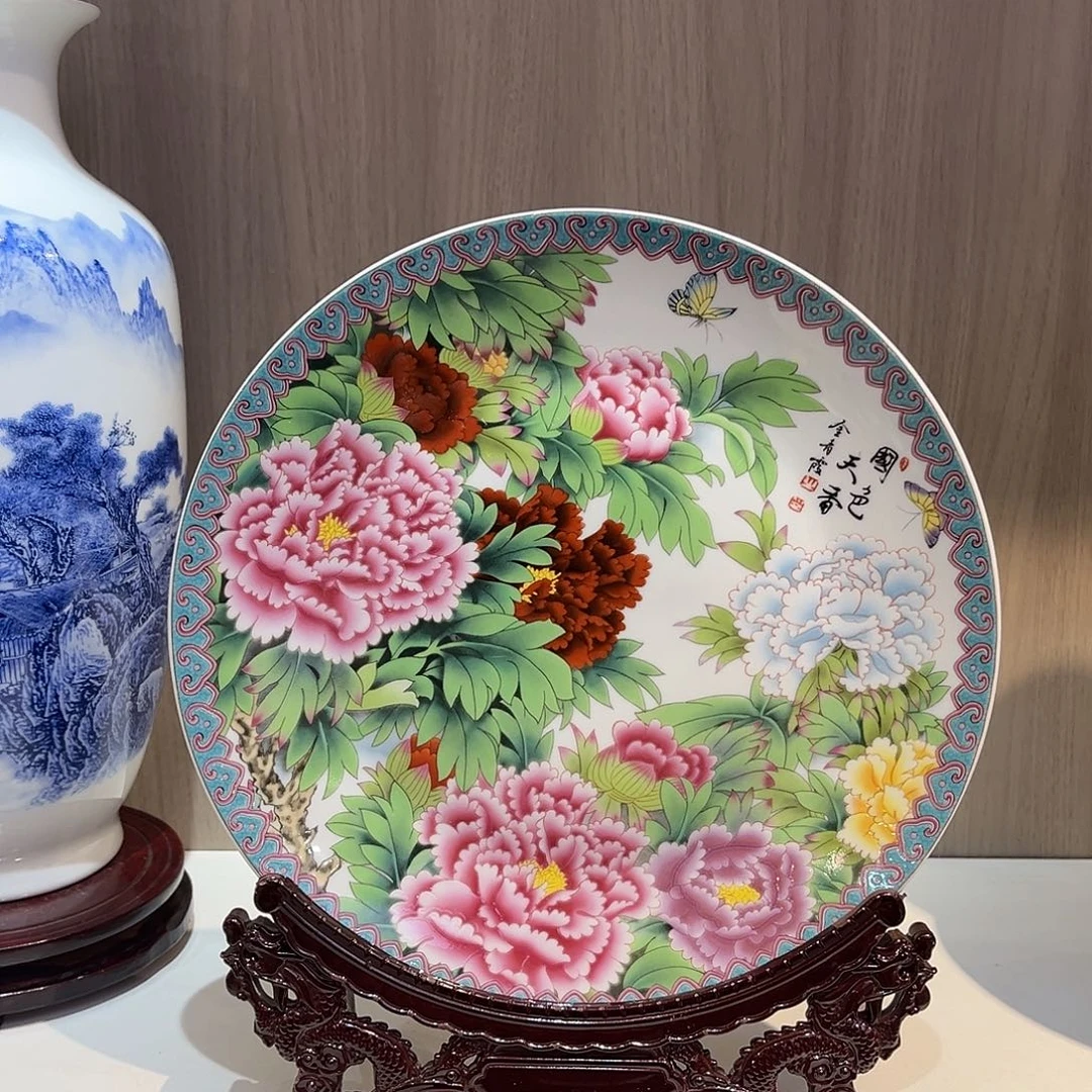 陶景德镇陶瓷盘子一件