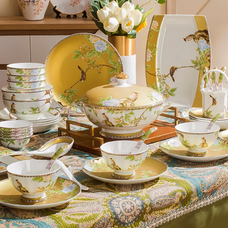 【洛威】琴瑟和鸣系列 无铅釉上彩色高温骨瓷