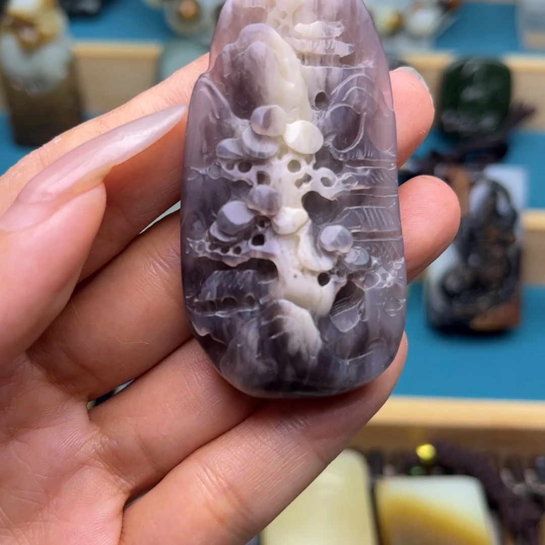 和田玉未镶嵌挂件