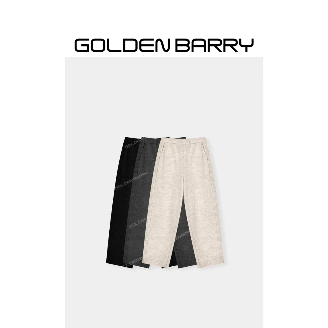 GOLDENBARRY|522014“云卷裤”微卷气球羊毛裤
