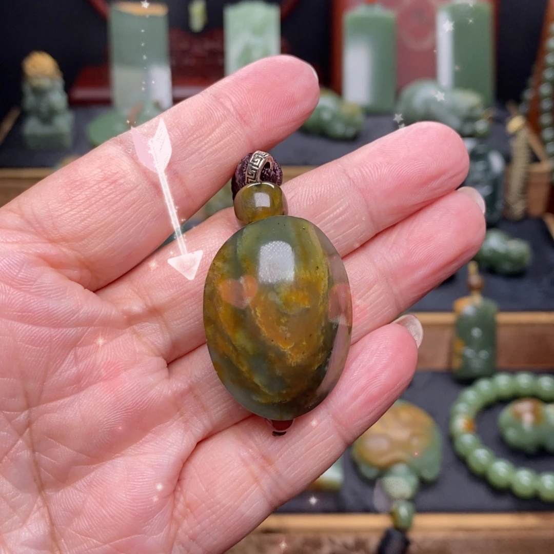 岫岩河磨玉（透闪石质玉）未镶嵌挂件