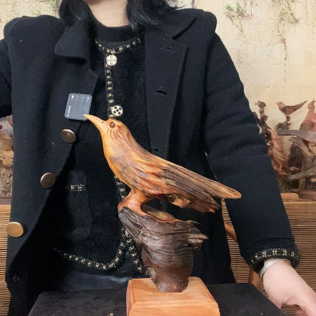 松木古**秋琥珀木随行啊雕