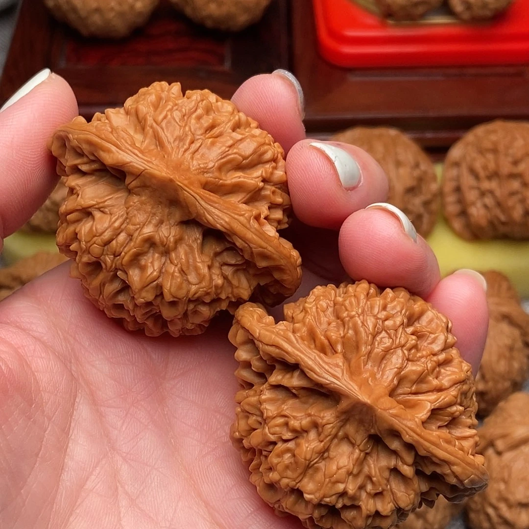 文玩核桃把件官帽51全品