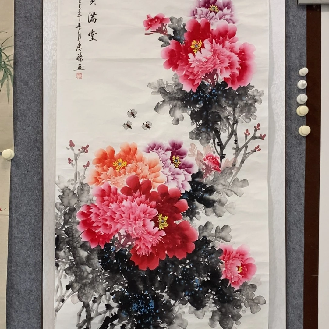 胖***胖国画富贵满堂国画作品