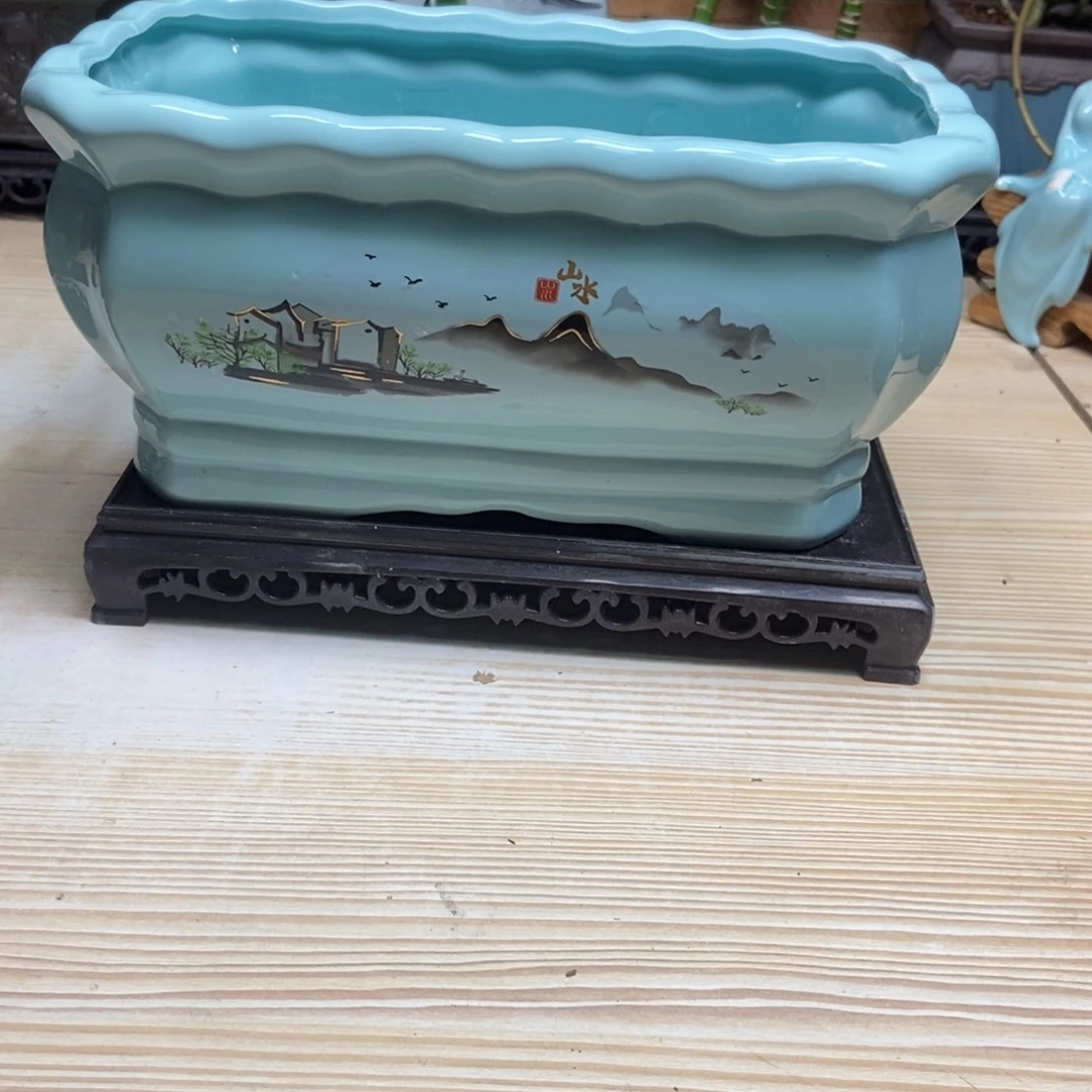 瓷片陶瓷花盆陶瓷艺术