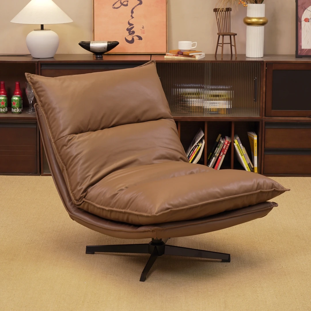 懒人休闲躺椅成人复古中古风客厅阳台单人沙发椅子午休客厅沙发椅