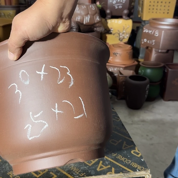 紫砂花盆紫砂花盆