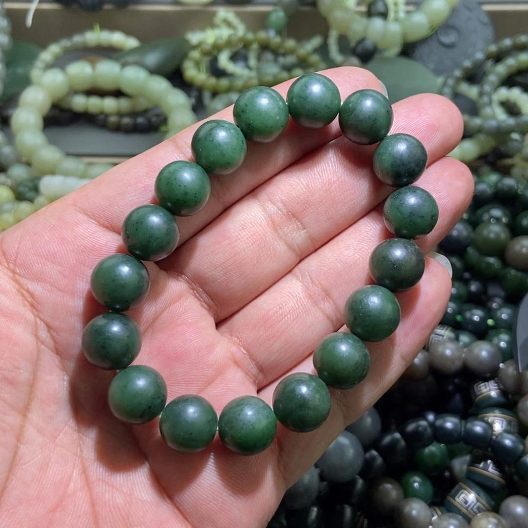 清***寂和田玉（糖玉）未镶嵌手链