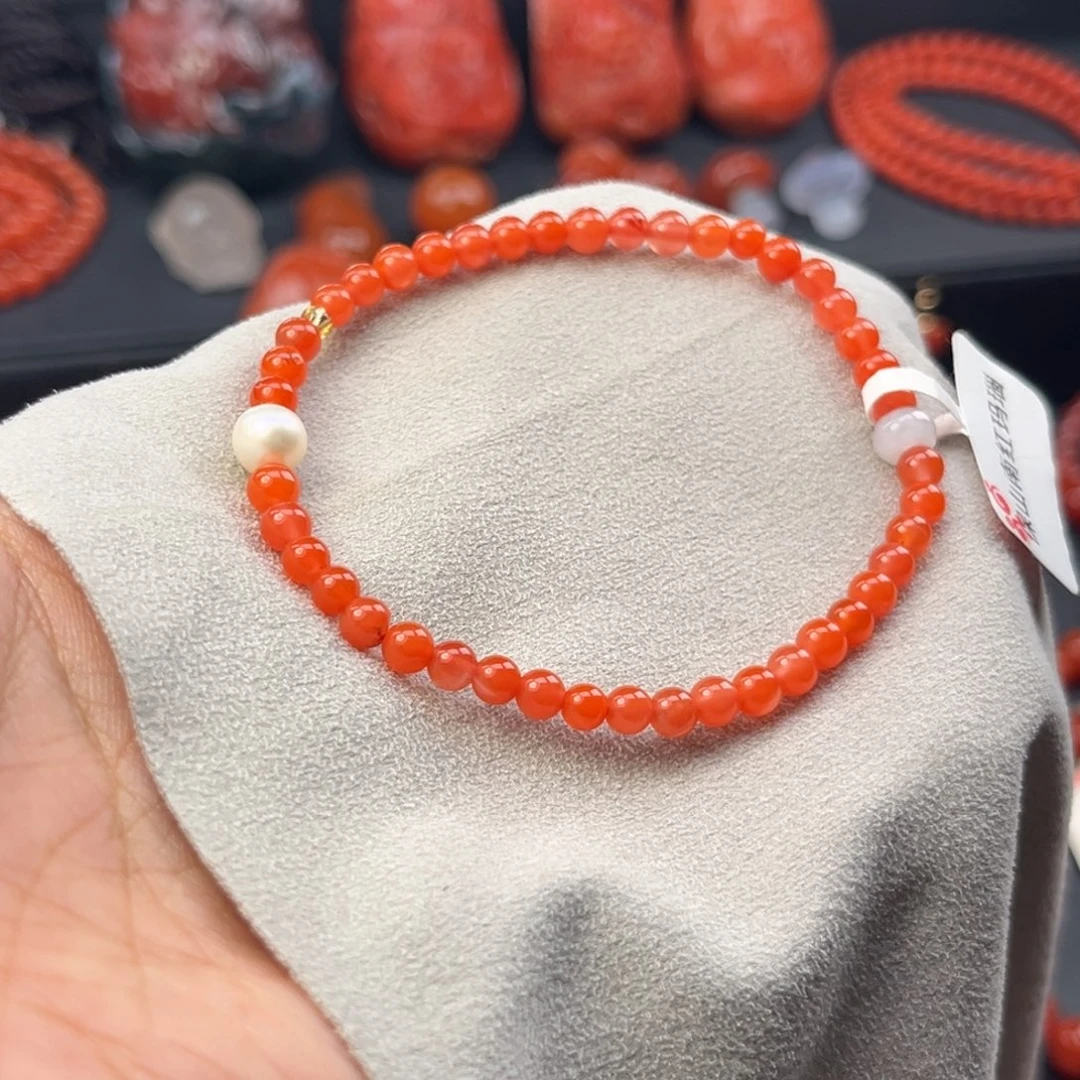 南红玛瑙未镶嵌颈饰