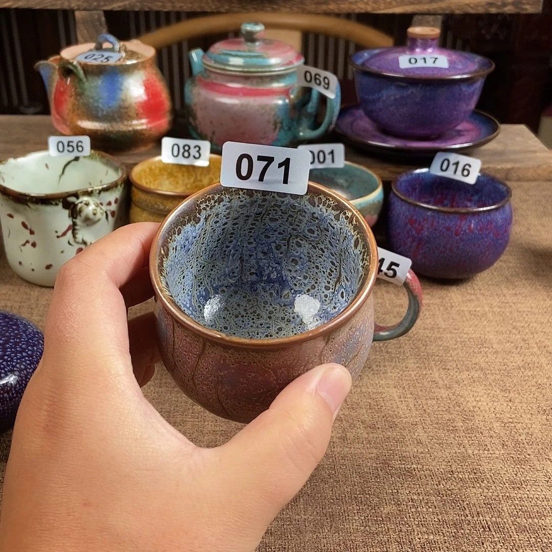 瓷片钧瓷茶壶茶具