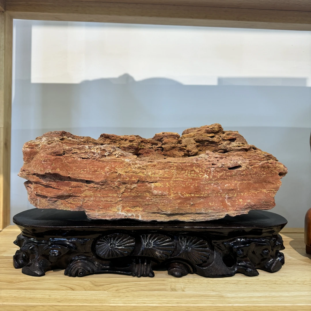 泗水红砭石大石头