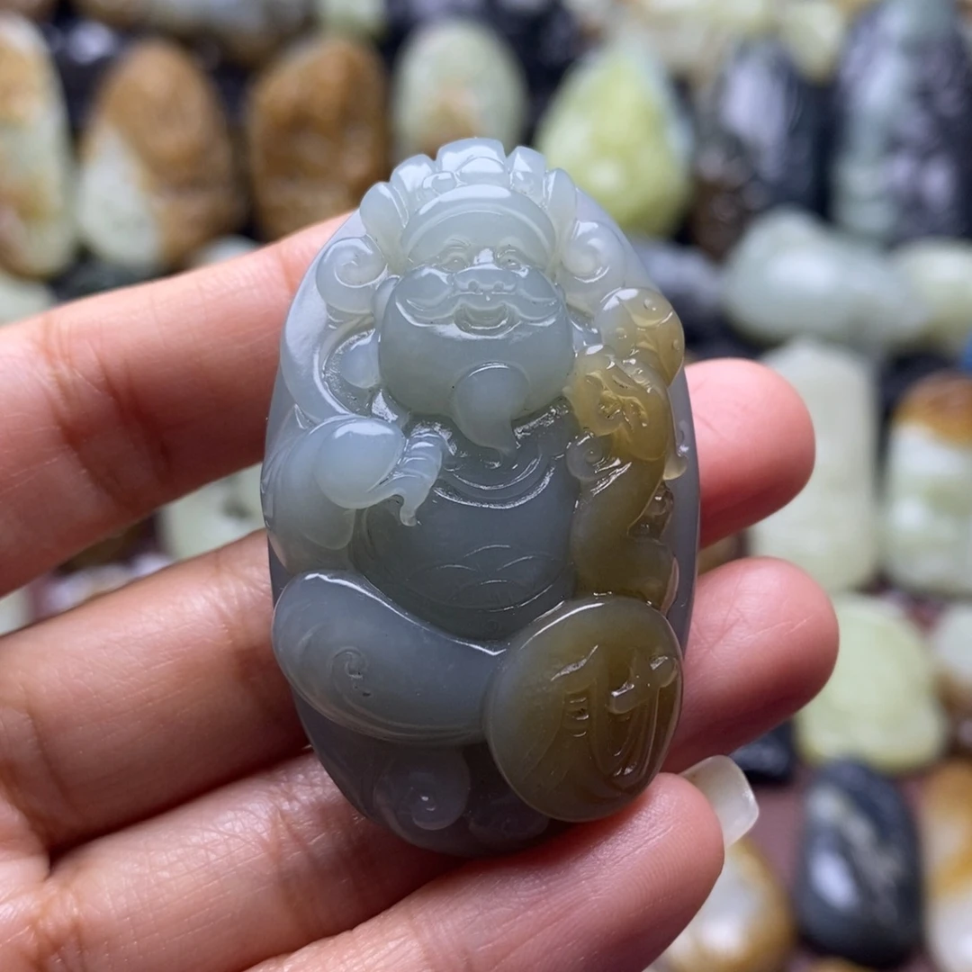 吊坠(不含链)未镶嵌和田玉（糖玉）