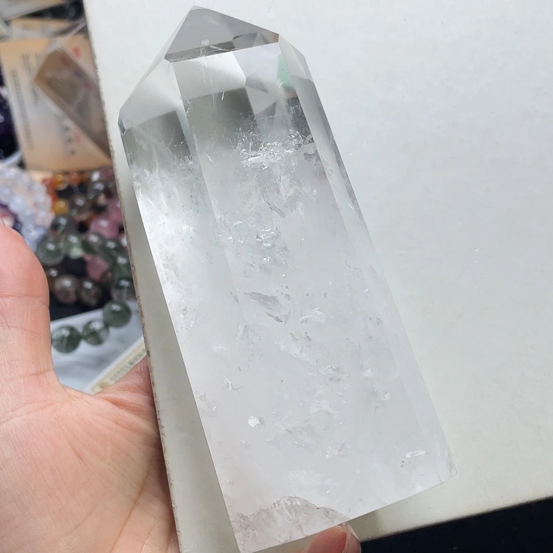 白水柱子842。 未镶嵌水晶微****