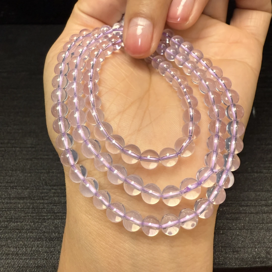 晶匠天然紫玉晶多圈手串5m+多样性发一 编号-JP37519