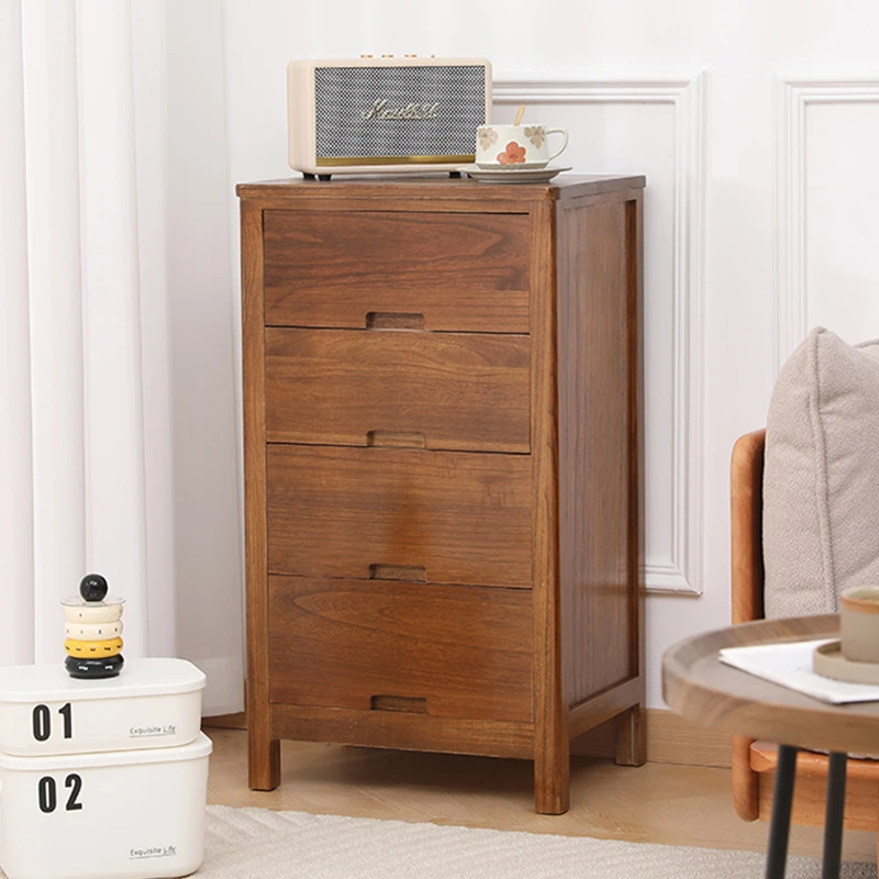 45*35*80cm实木美式斗柜收纳柜简约现代五斗柜客厅卧室抽屉储物柜