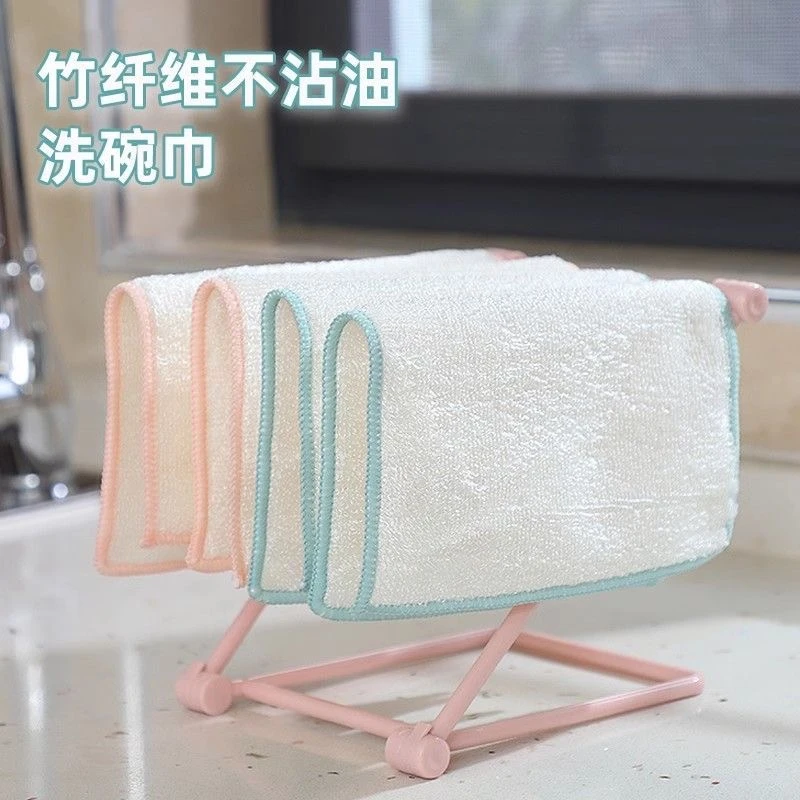 布白色毛巾浴室灰色卫生间棕色不沾油加厚抹布