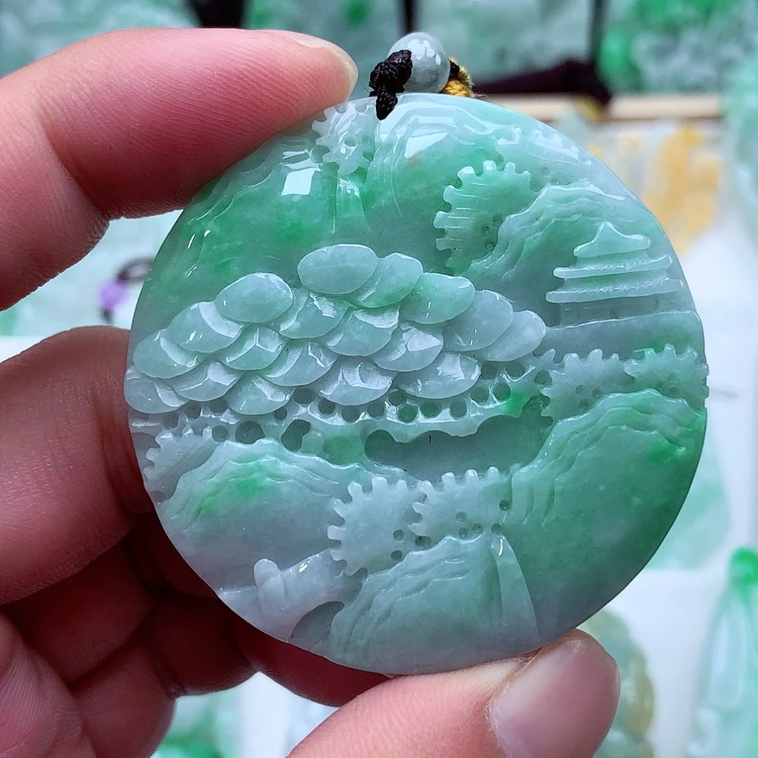 翡翠未镶嵌颈饰翡翠吊坠