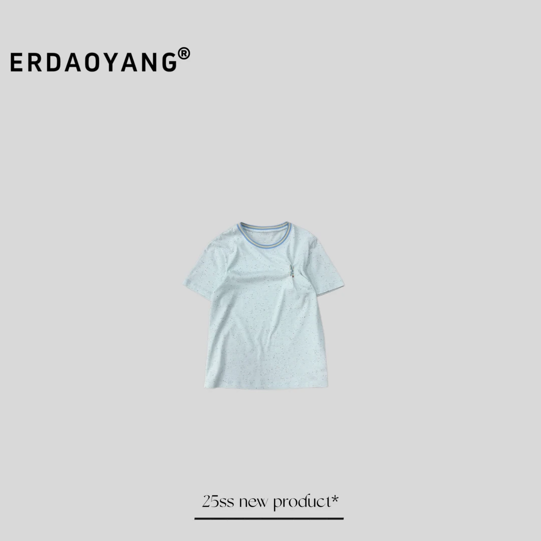 ERDAOYANG "" 夏季新款彩色字母圆领短袖DXA138