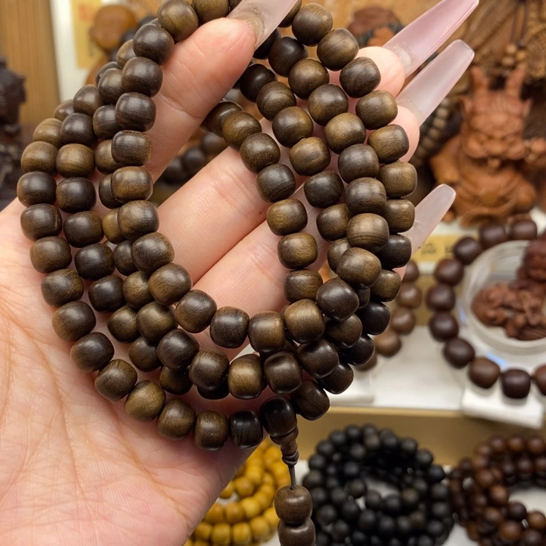 檀香木手串/手链迈索尔老山檀香0708.108奶香，微瑕