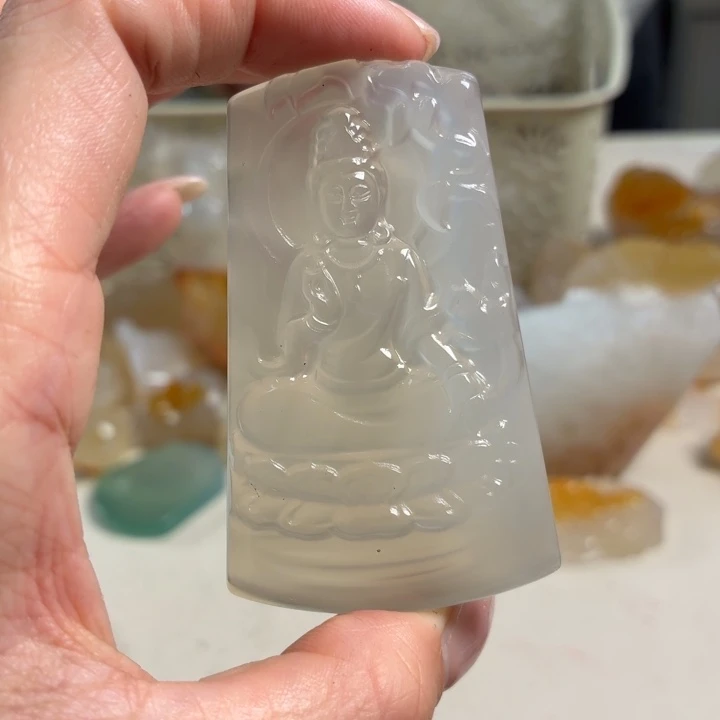 玛瑙/玉髓未镶嵌吊坠(不含链)