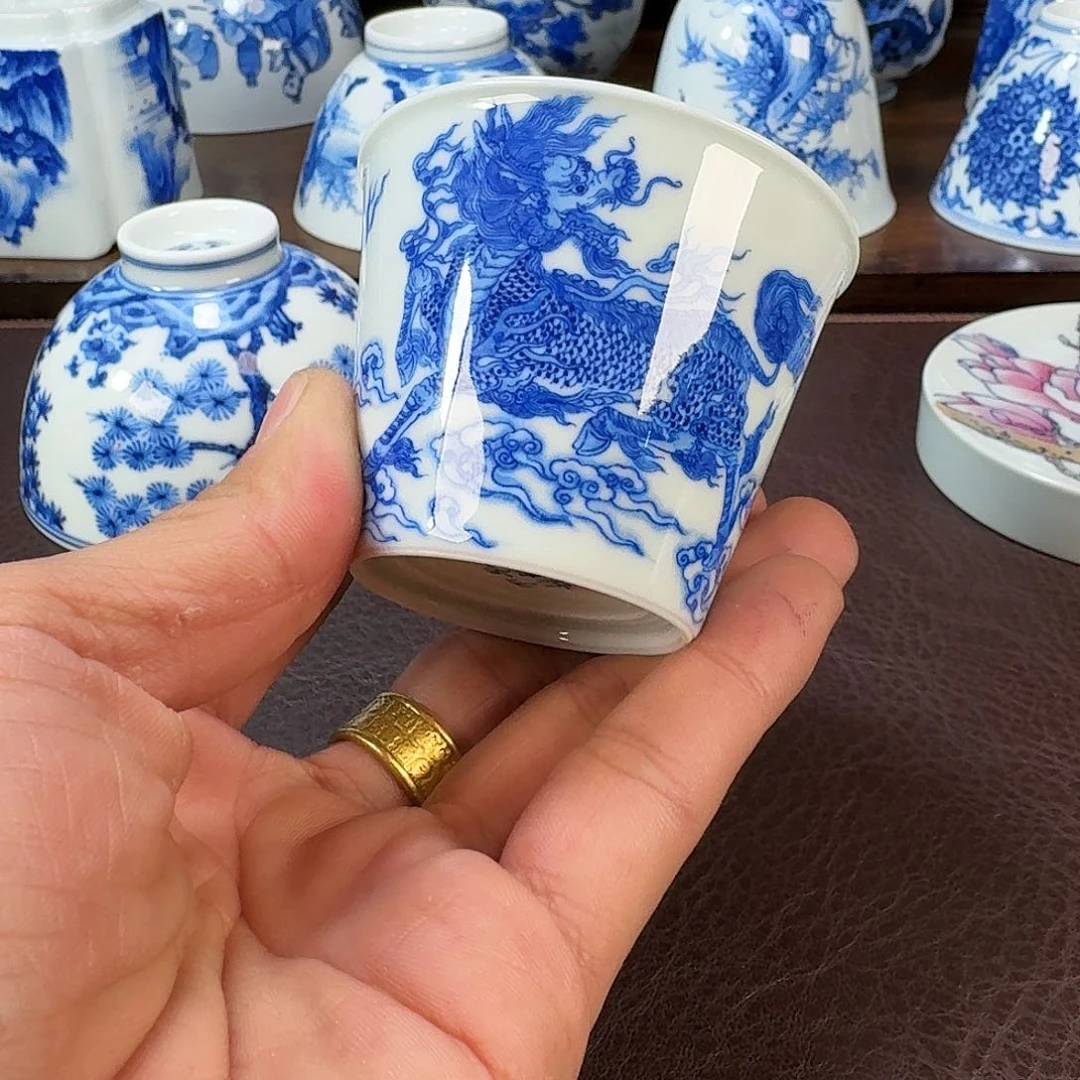 瓷片当代景德镇陶瓷手绘茶具