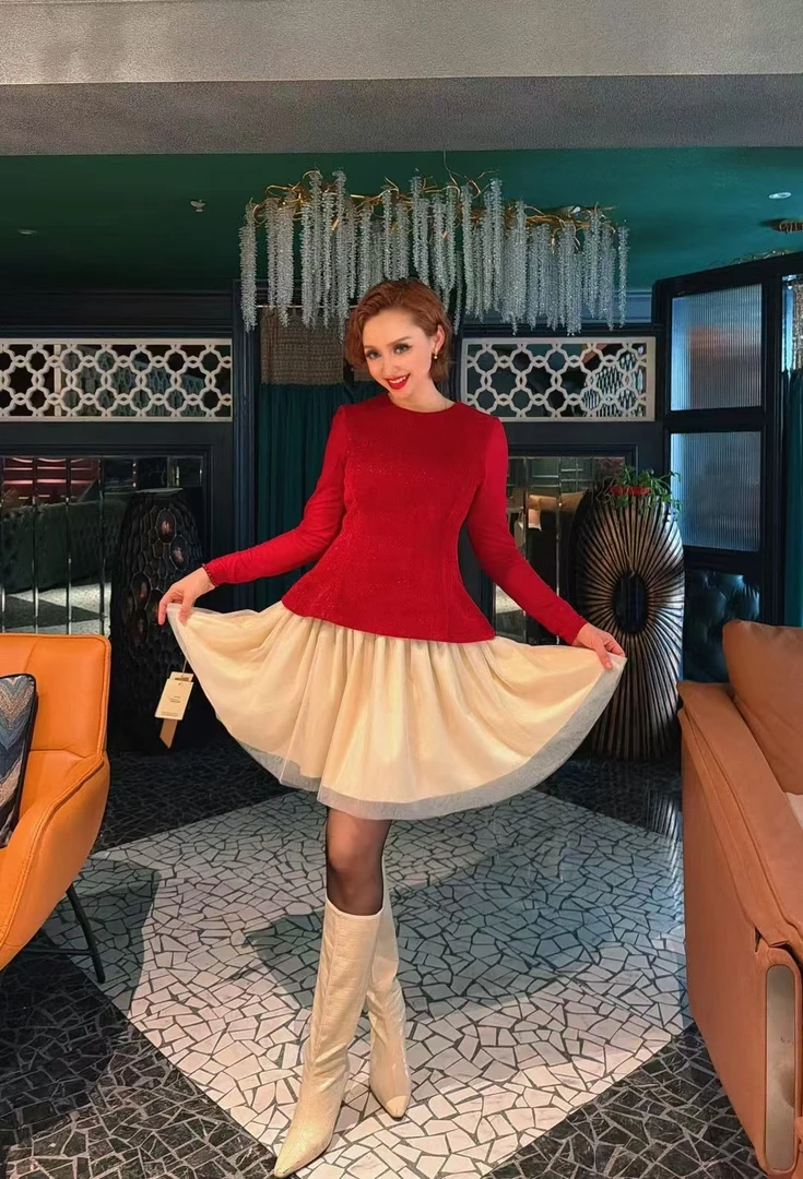 2025冬季新款时尚百搭可爱风连衣裙【6】