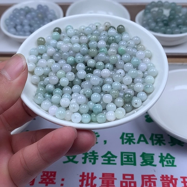 翡翠散珠翡翠100颗30块卡6