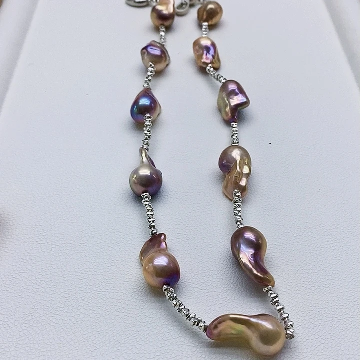 银S925镶嵌淡水珍珠耳饰顺****运