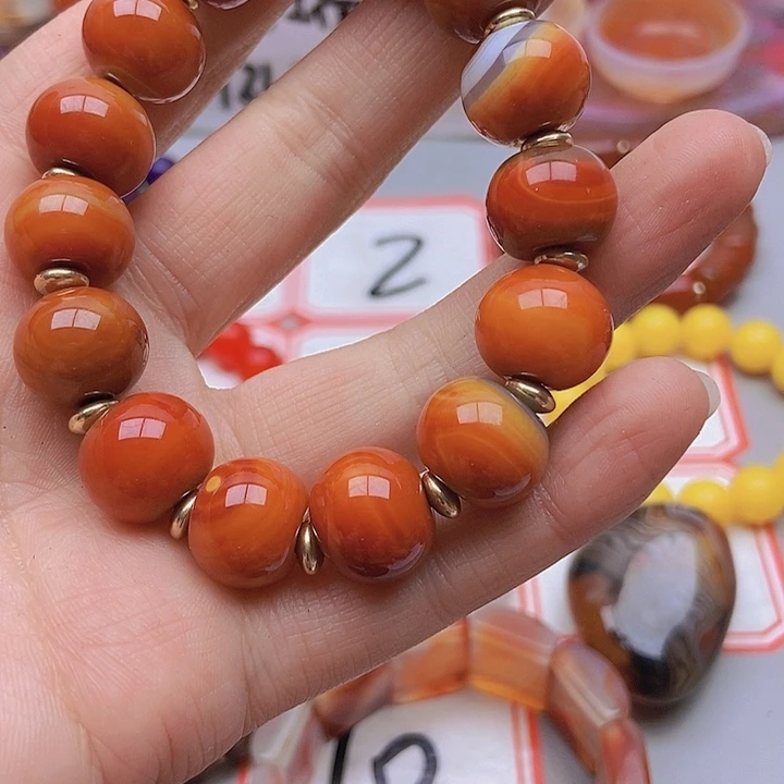 【闪购商品】玛瑙/玉髓珠宝半成品未镶嵌日**落