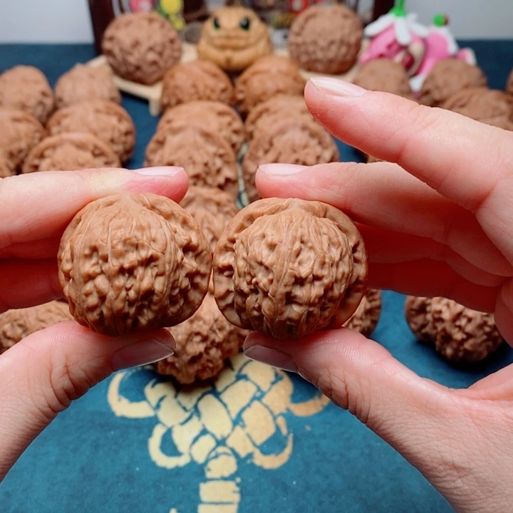 把件文玩核桃白狮子35