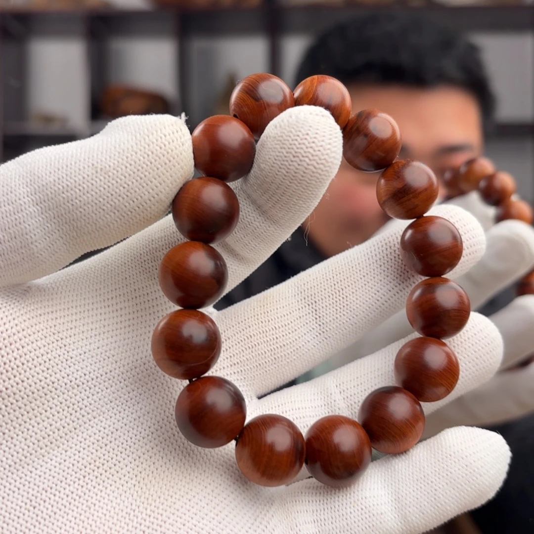 柏木（崖柏）手串/手链1.5干黑结油